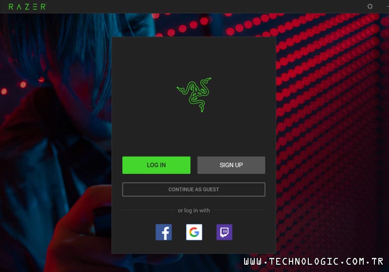 Razer Misafir Giriş