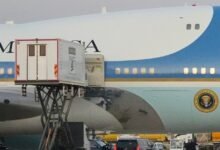 Donald Trump, Turkish DO&CO şirketine ait ikram aracına binerek uçak değiştirdi.